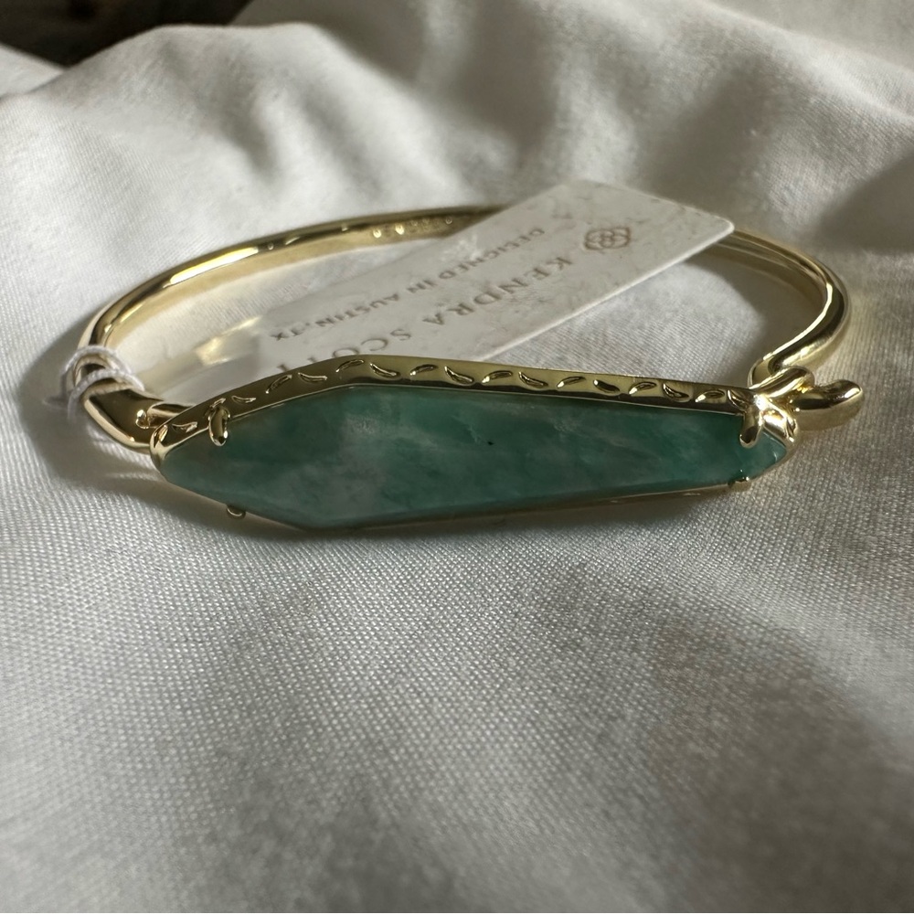 Kendra Scott Amazonite 14k gold over brass Bracelet - M/L